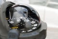 Compass of a sailing yacht Royalty Free Stock Photo