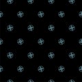 Compass seamless pattern isolated on black background Royalty Free Stock Photo