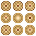 Compass, a set of realistic compasses. Compass icon.