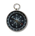 Compass with shadow isolated on white background Royalty Free Stock Photo