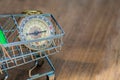 Compass in shopping cart