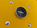 the compass shows the direction it& x27;s time to hit the road Royalty Free Stock Photo