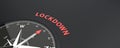 Compass Lockdown Royalty Free Stock Photo