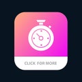 Compass, Timer, Time, Hotel Mobile App Icon Design Royalty Free Stock Photo