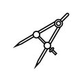 Compass tool line style icon