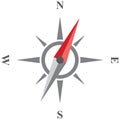 Compass vector icon. Royalty Free Stock Photo