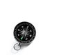 Compass on white background with copy space for add text message or use components for design
