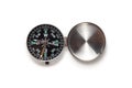 Compass on white background with shadow isolated Royalty Free Stock Photo