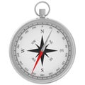 Compass with windrose isolated on white background Royalty Free Stock Photo