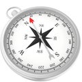 Compass with windrose isolated on white background Royalty Free Stock Photo