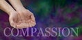 Compassion banner Royalty Free Stock Photo