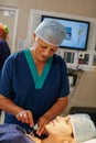 Compassion and kindness, its just what the doctor ordered. a surgeon preparing a patient for her surgery.