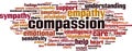 Compassion word cloud Royalty Free Stock Photo