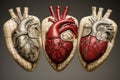 Compassionate Doctor hand hearts. Generate Ai