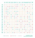 Compatibility table of Vitamins and Minerals. Interaction Chart. Healthy Lifestyle and Diet. Infographic Poster in flat style