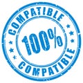 Compatible ink rubber stamp Royalty Free Stock Photo