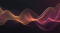 Dynamic Neon Particle Waveform Abstract Flow Technology Background Royalty Free Stock Photo