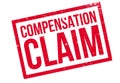 Compensation Claim rubber stamp