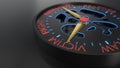 Compensation and litigation background compass concept, 3d rendering Royalty Free Stock Photo