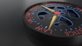 Compensation and litigation background compass concept, 3d rendering Royalty Free Stock Photo