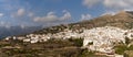 Panorama view of a whitewashed village in the hills above Malaga in the Andalusian backcountry Royalty Free Stock Photo