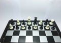 compete / play chess regardless of race Royalty Free Stock Photo