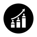 Competence, efficiency, skills icon. Black vector graphics