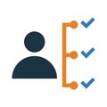 Competence, responsibility icon. Simple editable vector illustration