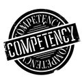 Competency rubber stamp Royalty Free Stock Photo