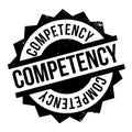 Competency rubber stamp Royalty Free Stock Photo