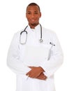 Competent black physician Royalty Free Stock Photo
