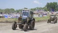 Competition for agricultural tractors on the Bizon Track Show