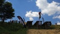 Competition Bike ride in slopestyle