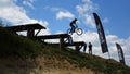 Competition Bike ride in slopestyle