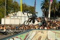 Melbourne, Australia - Competition cycling at the annual Moomba festival