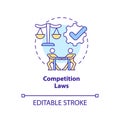 Competition laws concept icon