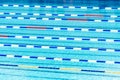 Competition swimming lanes of swimming pool