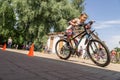 Competition-training in Cycling for younger students in Central Russia.