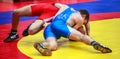 Competitions on Greco-Roman wrestling Royalty Free Stock Photo