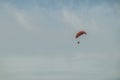 Competitions in paragliding in the Kaluga region of Russia.