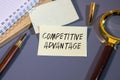 Competitive Advantage - attribute that allows Royalty Free Stock Photo