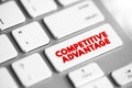 Competitive Advantage - attribute that allows an organization to outperform its competitors, text concept button on keyboard Royalty Free Stock Photo