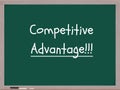 Competitive Advantage Chalkboard