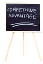 Competitive advantage on the chalkboard Royalty Free Stock Photo