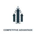 Competitive Advantage icon. Monochrome style design from management icon collection. UI. Pixel perfect simple pictogram competitiv