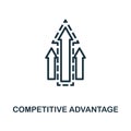 Competitive Advantage icon outline style. Thin line creative Competitive Advantage icon for logo, graphic design and more