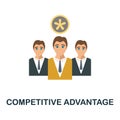 Competitive Advantage icon. Simple element from business growth collection. Creative Competitive Advantage icon for web design, Royalty Free Stock Photo