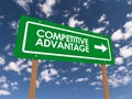 Competitive Advantage Sign Royalty Free Stock Photo