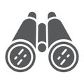 Competitive analysis glyph icon, development