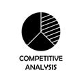 competitive analysis icon. Element of marketing for mobile concept and web apps. Detailed competitive analysis icon can be used fo Royalty Free Stock Photo